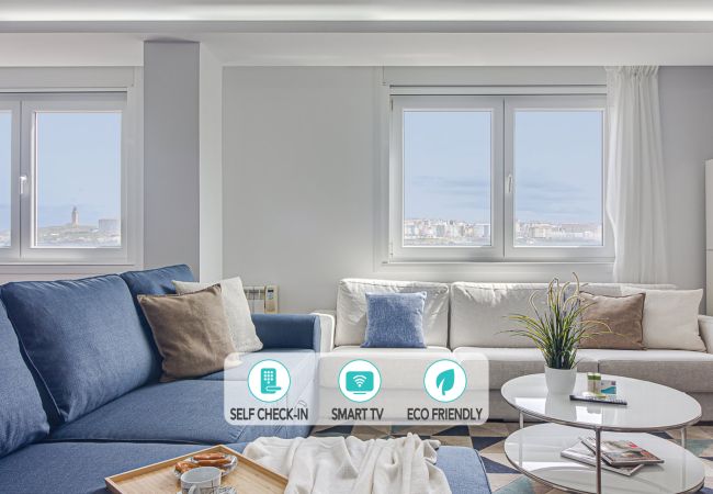 Apartamento en A Coruña ciudad - Riazor Ocean View Apartment 
