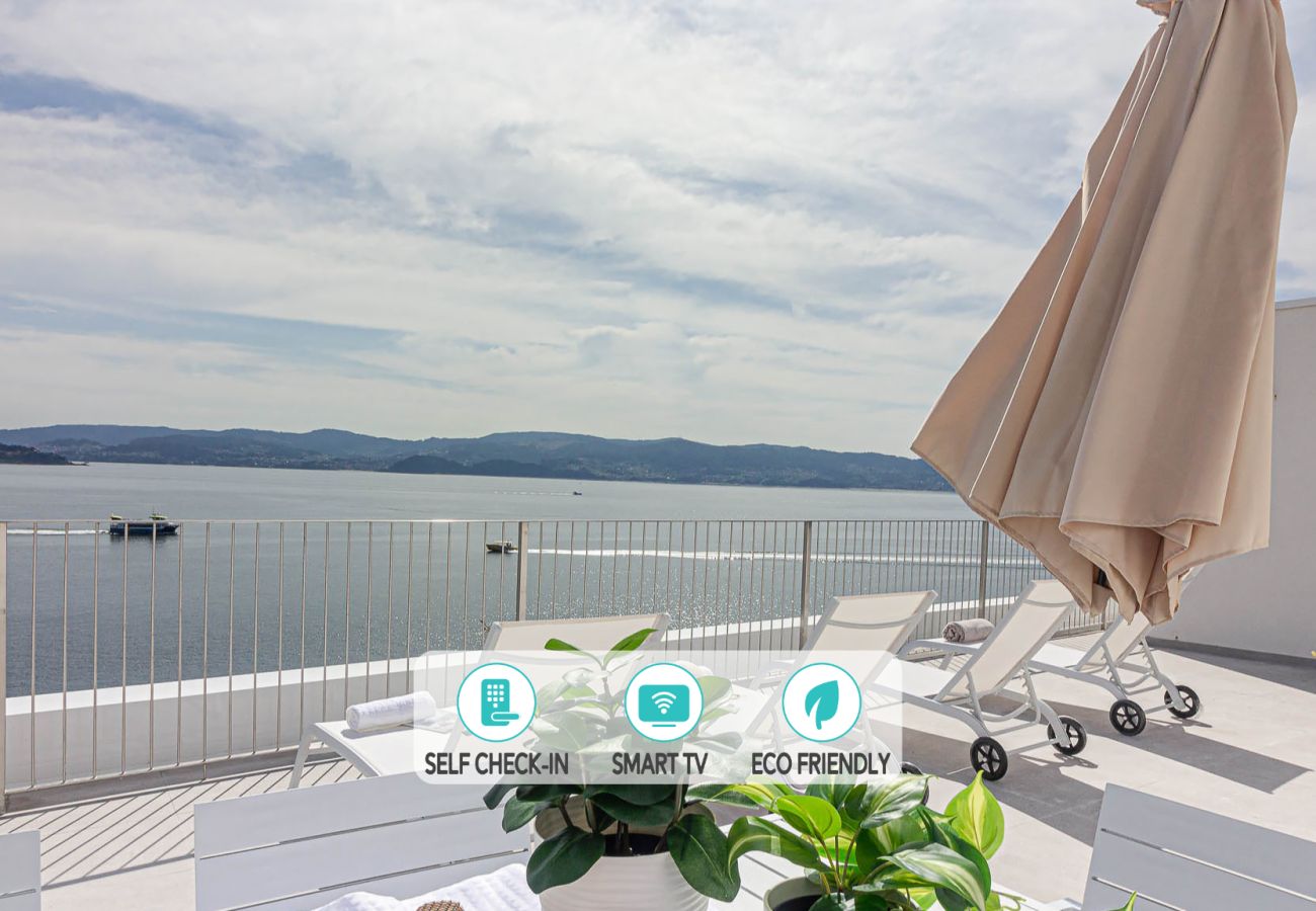 Apartment in Sanxenxo - Blue Ocean Deluxe Terrace Rooftop 